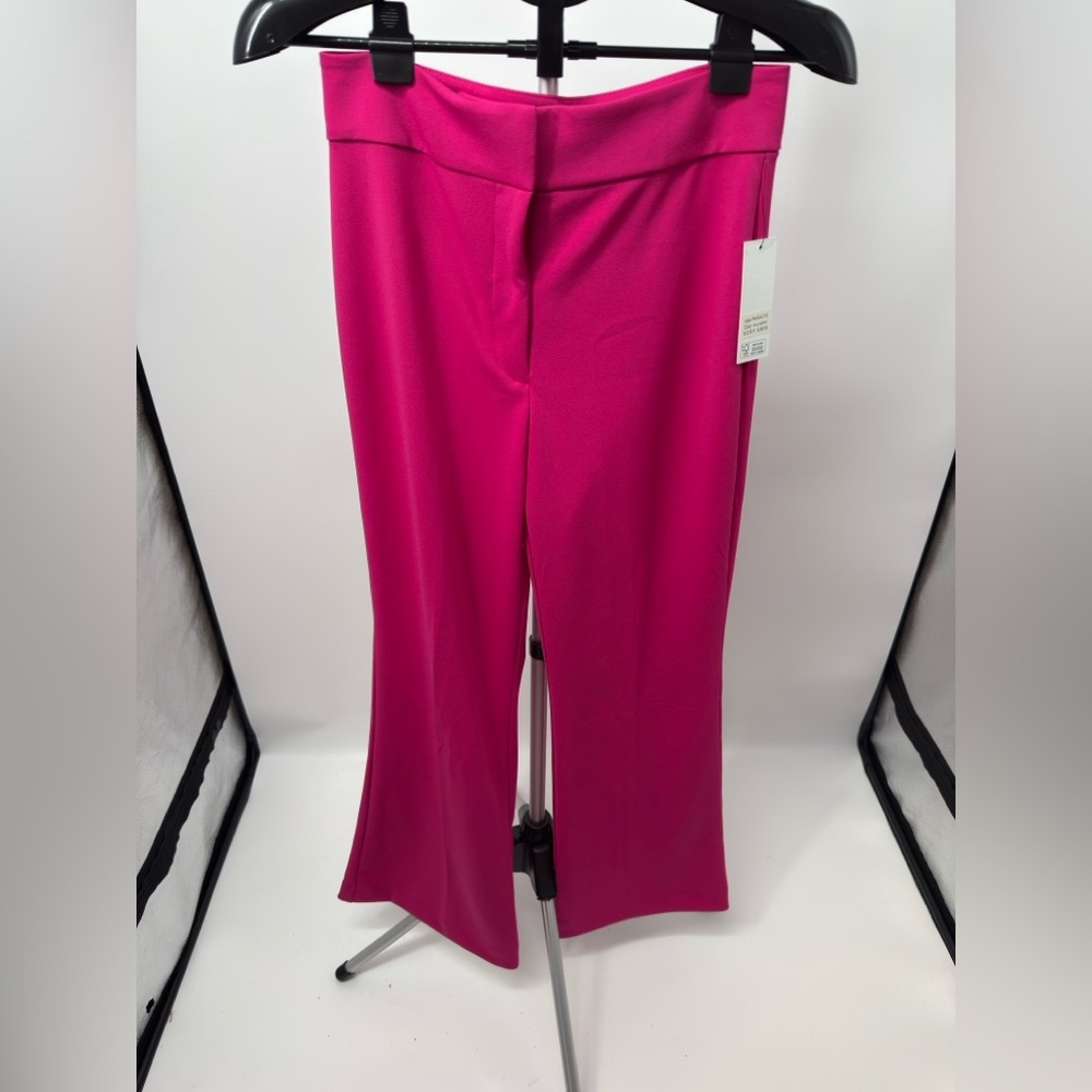 NWT - DKNY Women’s High Rise Wide Leg Wild Berry Knit Pants 8 $89